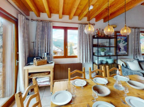 Chalet 10 pers, 5 chambres, près des pistes, animaux admis, parking, Wi-Fi - FR-1-566-74